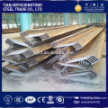 Hot rolled larsen used steel sheet pile 600x180